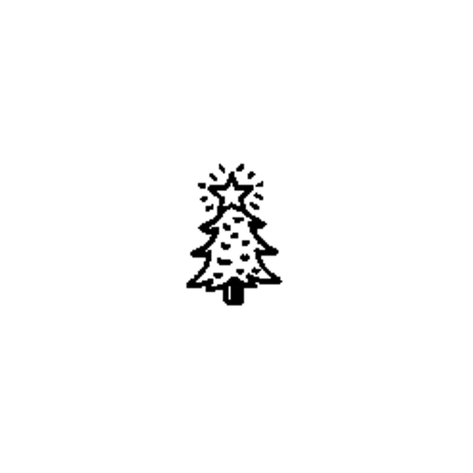 Minimal tree temporary tattoo design
