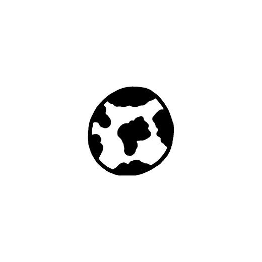 Minimal cow temporary tattoo design