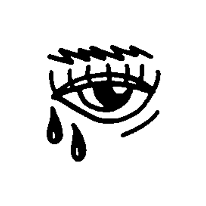 Minimal eye temporary tattoo design
