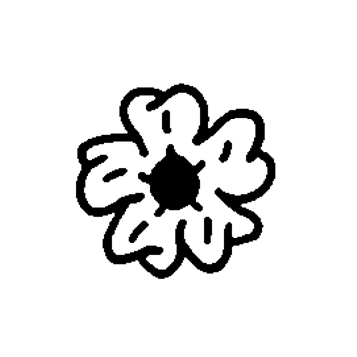 Minimal daisy temporary tattoo design