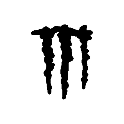 Doodle Dripping M Mark Temporary Tattoo