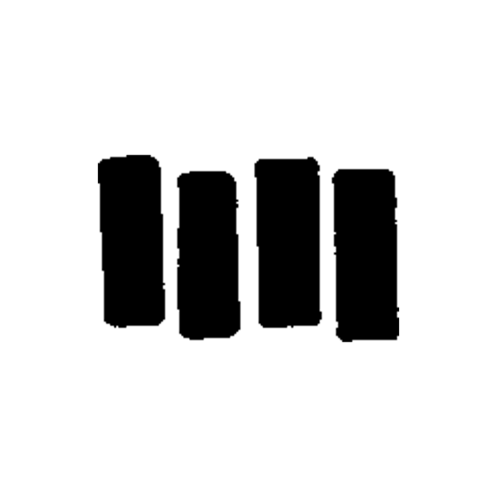 minimal vertical bars temporary tattoo design