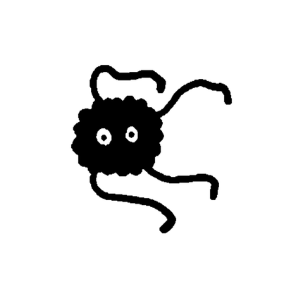 Doodle Fuzzy Spider Temporary Tattoo