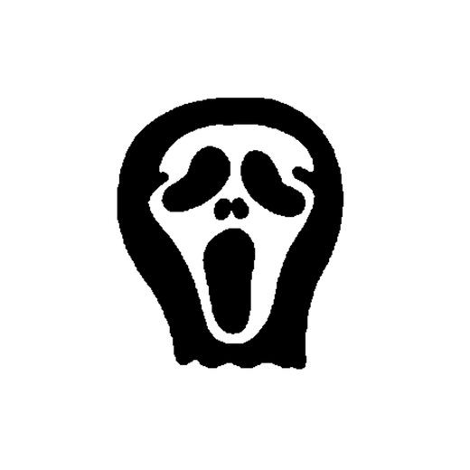 Minimal ghost temporary tattoo design