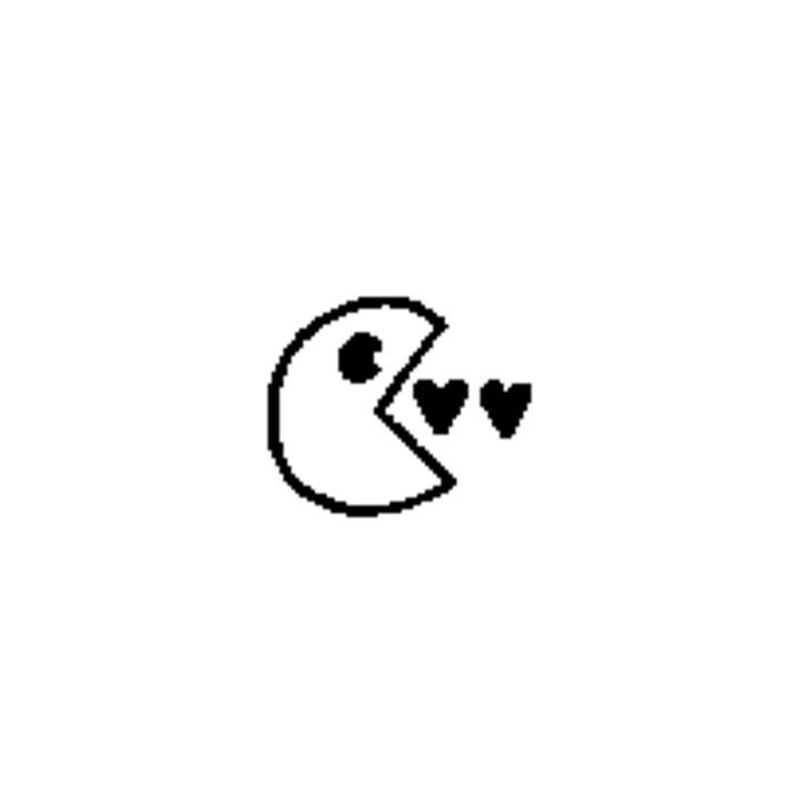 Minimal heart temporary tattoo design