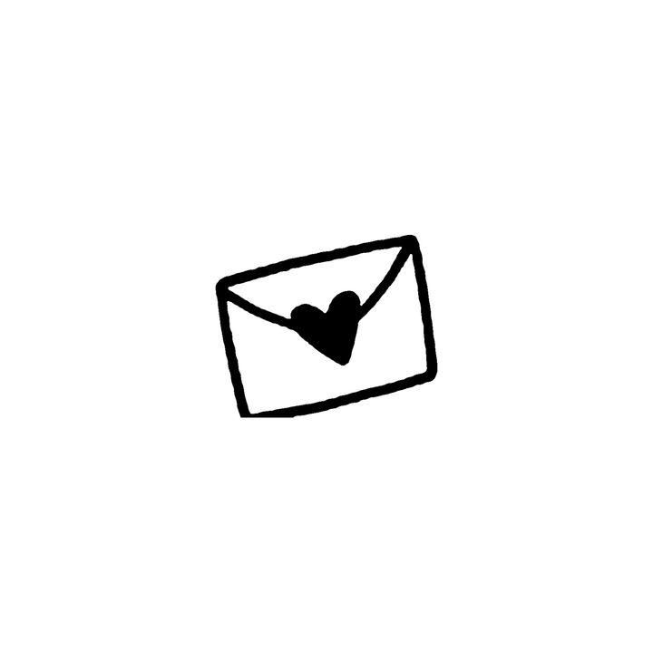 Minimal heart temporary tattoo design