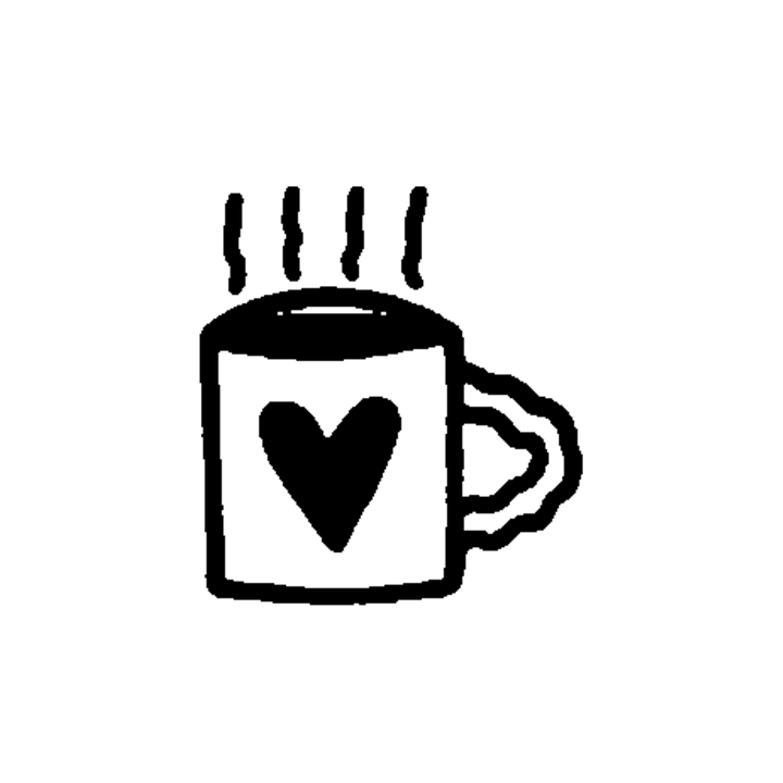 Minimal heart temporary tattoo design