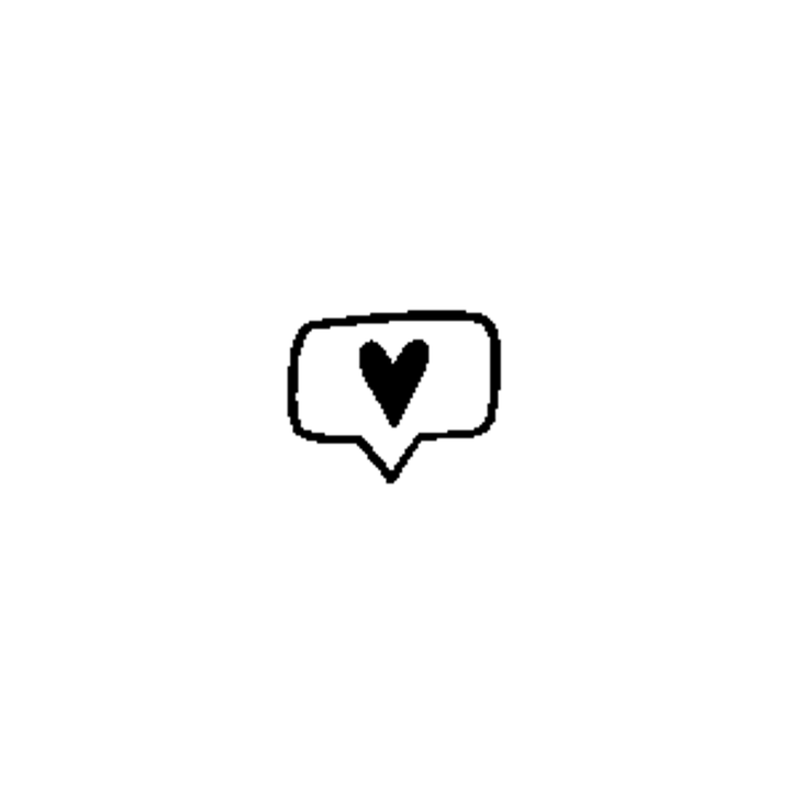 Minimal heart temporary tattoo design