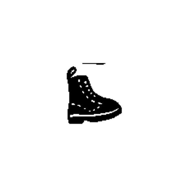 Doodle Lace Boot Temporary Tattoo