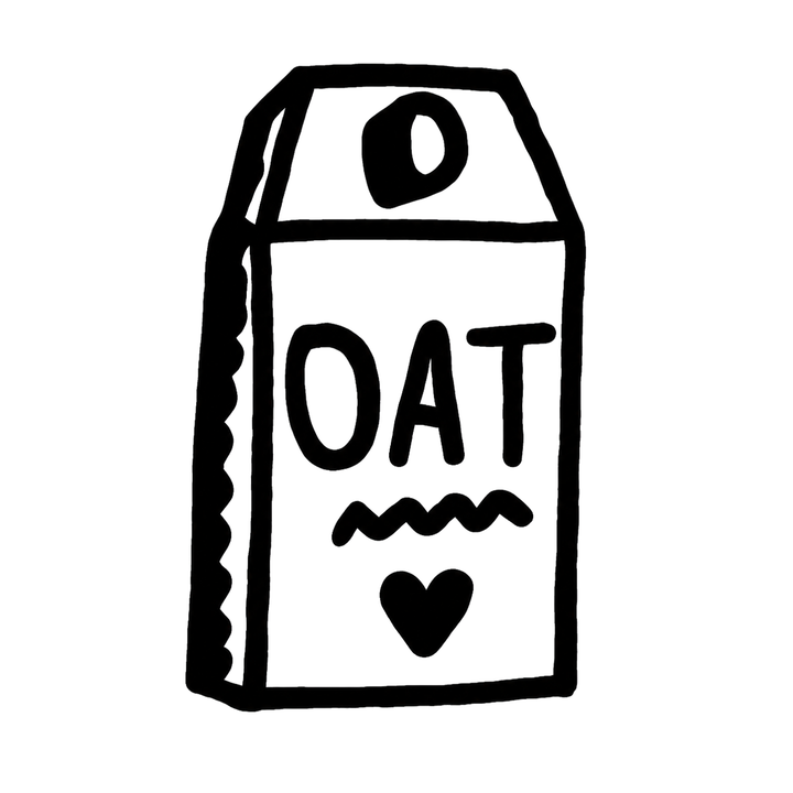 Minimal carton temporary tattoo design