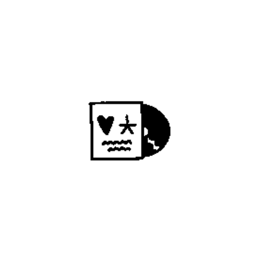 A horizontal postcard design has a solid heart and two wavy address lines on the left and a large dark circular postmark on the right, with no airplane silhouette.