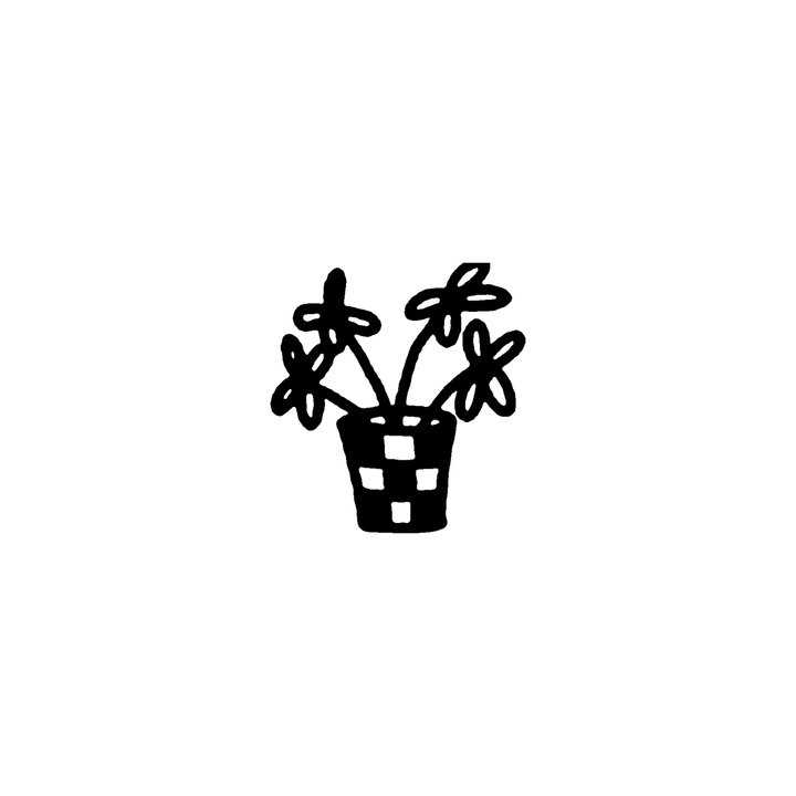 Minimal flower temporary tattoo design