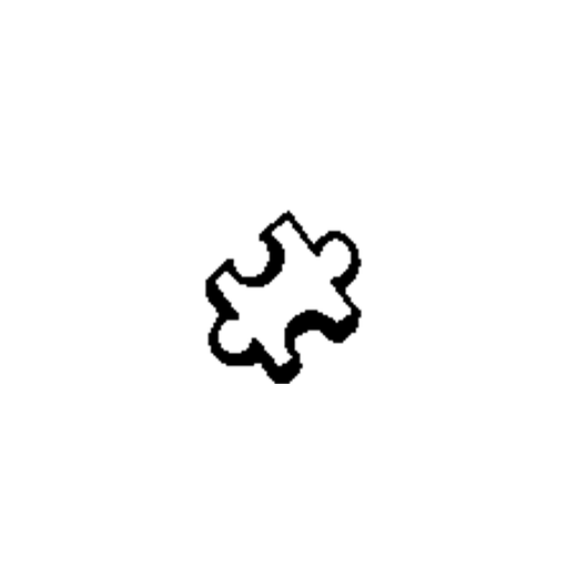 minimal puzzle piece temporary tattoo design