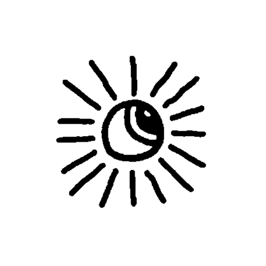 Minimal moon temporary tattoo design