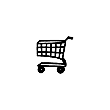 Doodle Shopping Cart Temporary Tattoo