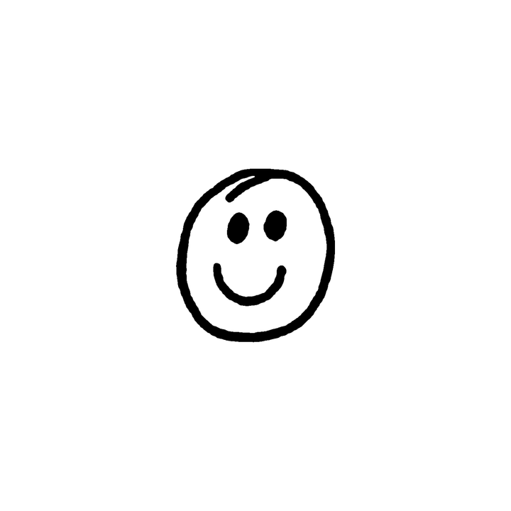 Minimal face temporary tattoo design