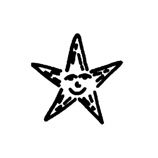 Minimal star temporary tattoo design