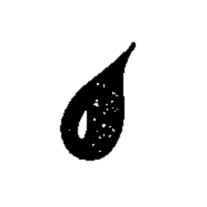 Minimal teardrop temporary tattoo design