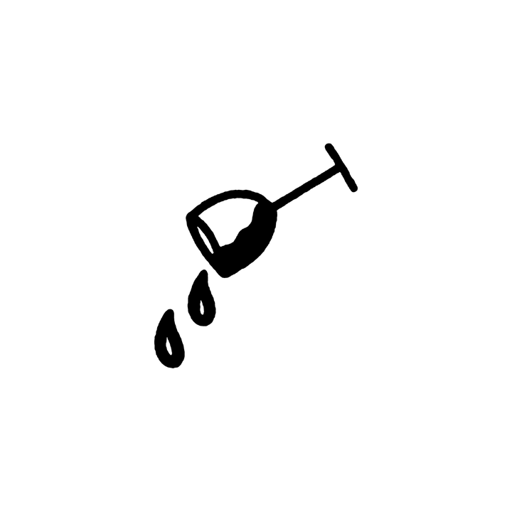 Minimal cocktail temporary tattoo design