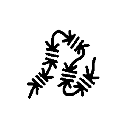 Doodle Wrapped Arrows Temporary Tattoo