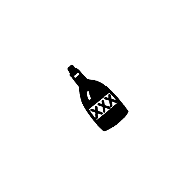 Doodle XXX Bottle Temporary Tattoo