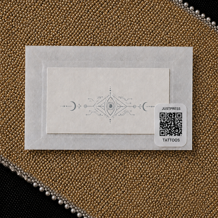 Eclipse Eye Circuit Finger Temporary Tattoo packaging view