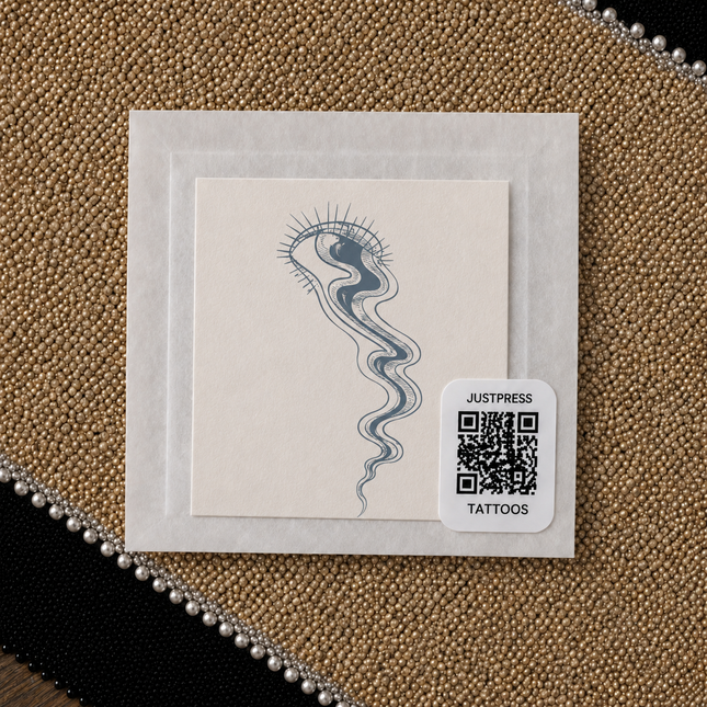 Eye Jellyfish Temporary Tattoo - JUST PRESS physical image