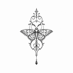Gothic Bat Emblem Wrist / 3×3cm
