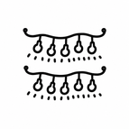 Hanging Garland / 3x3cm