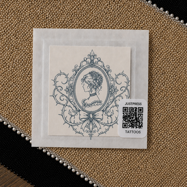 Lunar Thorn Eye Wrist Temporary Tattoo - JUST PRESS physical packaging image