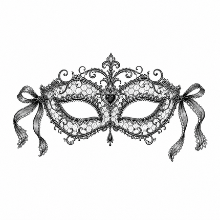 Masquerade Lace Mask Wrist Temporary Tattoo - JUST PRESS product image