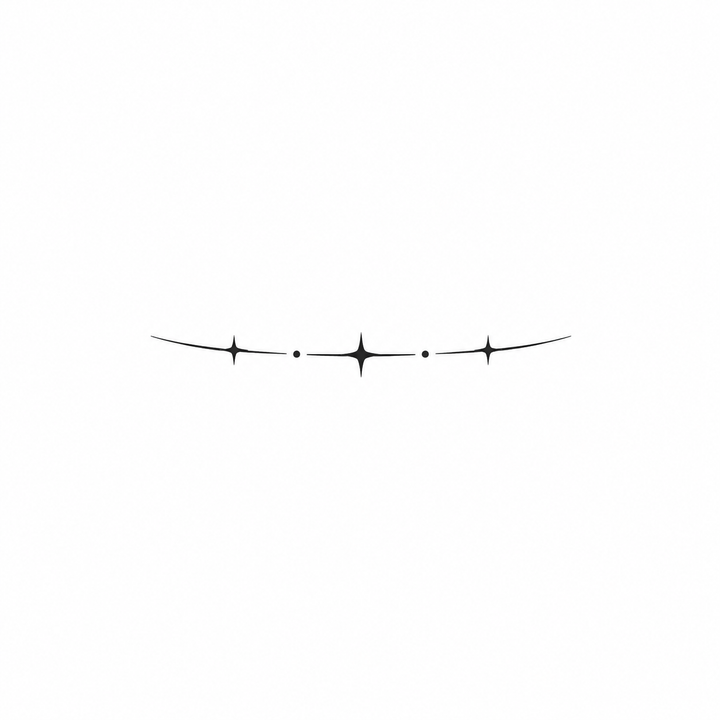 Minimal star temporary tattoo design