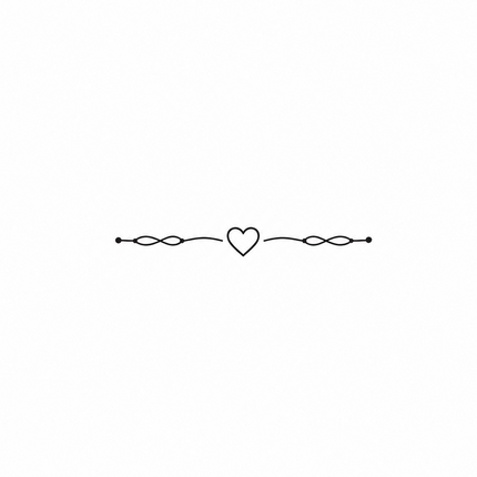 Micro Heart Chain Temporary Tattoo - JUST PRESS