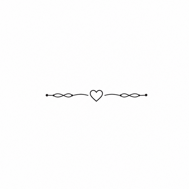Micro Heart Chain Temporary Tattoo - JUST PRESS