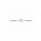 Micro Heart Chain Finger / 2×1cm