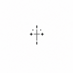 Mini Spark Cross Finger / 2×1cm