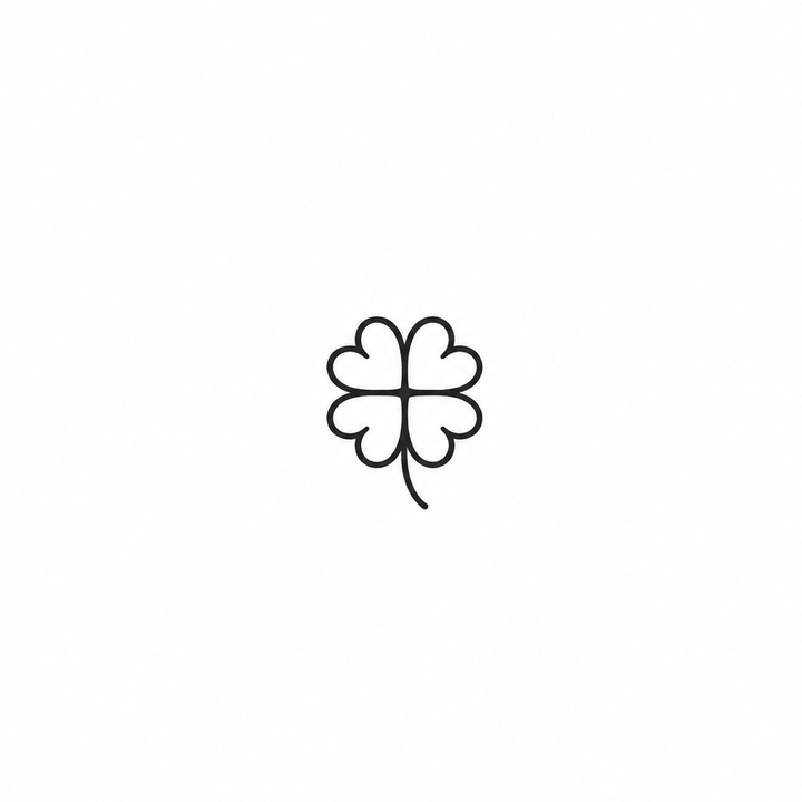 Minimal heart temporary tattoo design