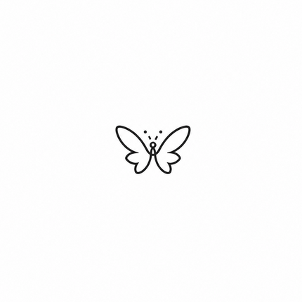 Micro Butterfly Temporary Tattoo - JUST PRESS