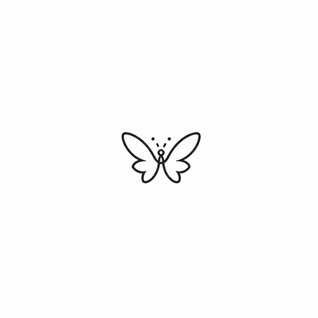 Micro Butterfly Temporary Tattoo - JUST PRESS
