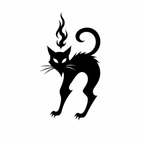 Mystic Flame Cat / 3×3cm