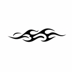 Y2K Flame Glyph / 2×1cm