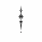 Vertical Blade Totem / 2×1cm