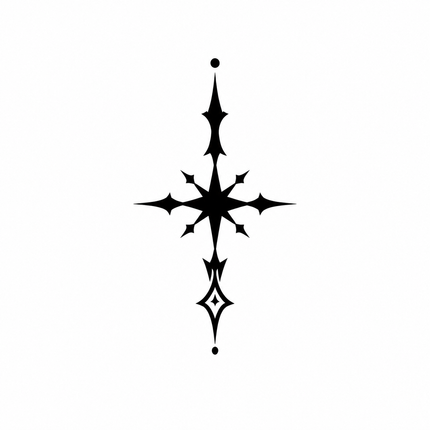 Gothic Spark Totem Temporary Tattoo - JUST PRESS