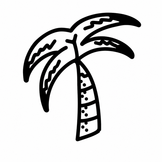 Minimal tree temporary tattoo design