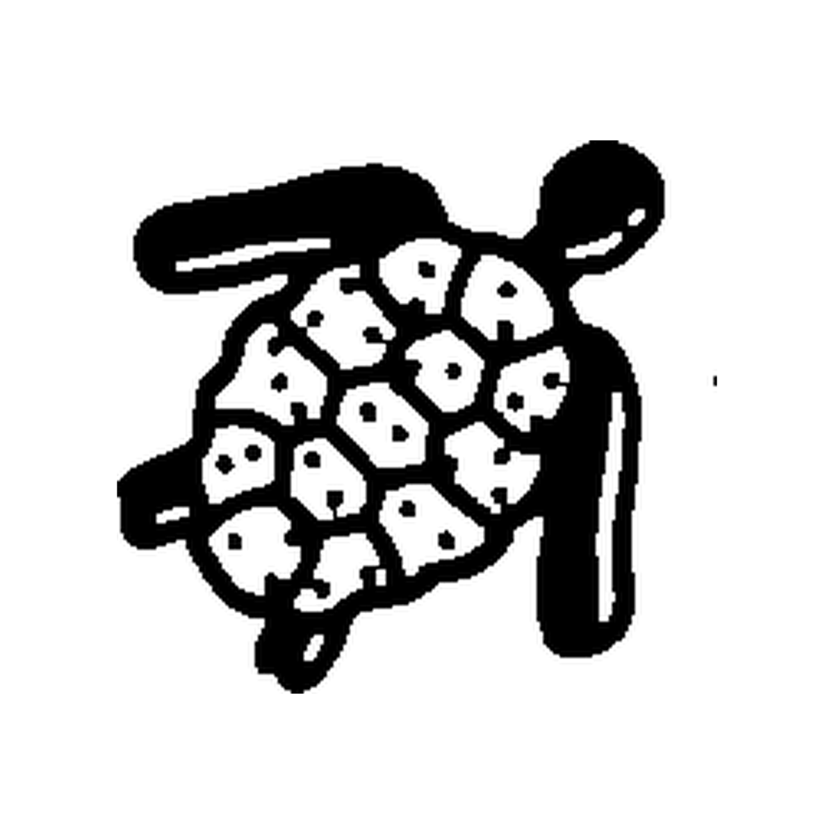 Patterned Turtle Temporary Tattoo - JUST PRESS product image