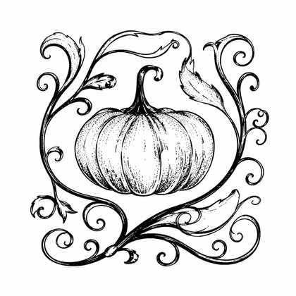 Pumpkin Vine Temporary Tattoo - JUST PRESS product image