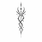 Razor Vine Crest Finger / 2×1cm