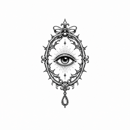 Sacred Eye Locket Wrist Temporary Tattoo - JUST PRESS product image