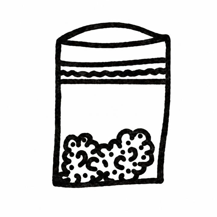 Snack Pouch Temporary Tattoo - JUST PRESS product image