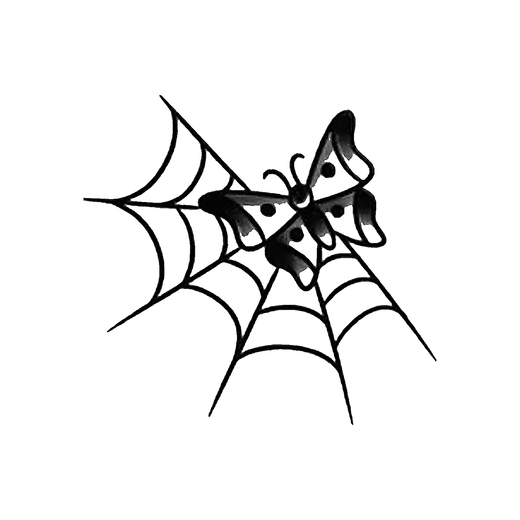 Illustrative spider temporary tattoo design